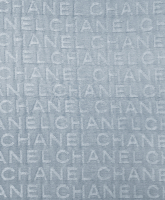Chanel Light Blue Silk Scarf