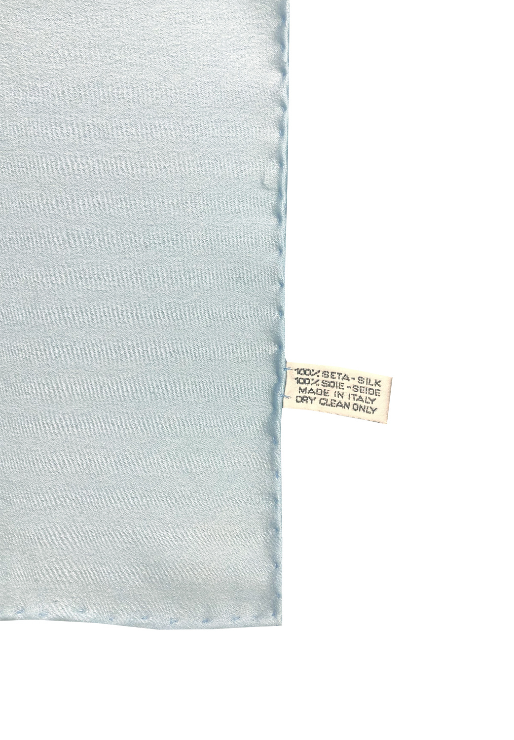 Chanel Light Blue Silk Scarf