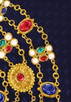 Chanel Silk Scarf With Crystals