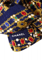Chanel Silk Scarf With Crystals