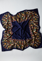 Chanel Silk Scarf With Crystals