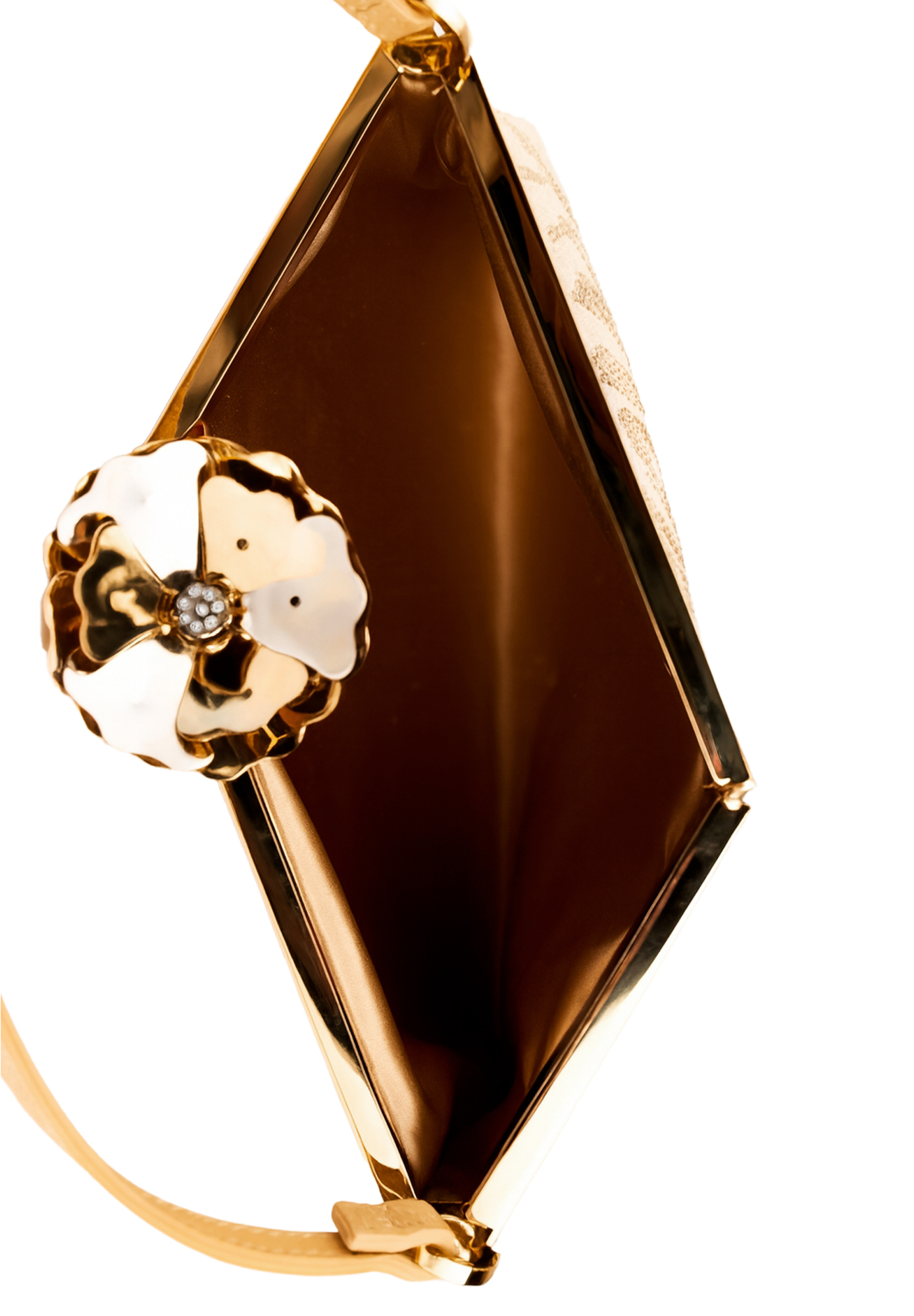 Golden Floral-Clasp Valentino Bag