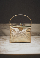 Golden Floral-Clasp Valentino Bag