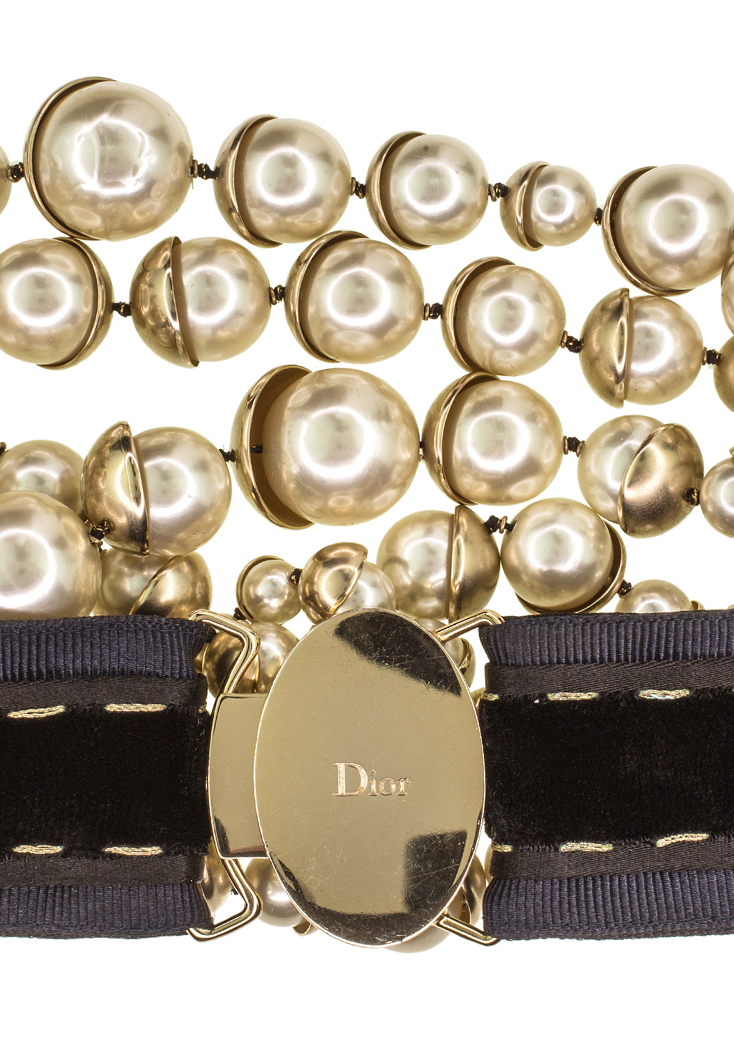 Christian Dior Pearl Multi-Strand Necklace