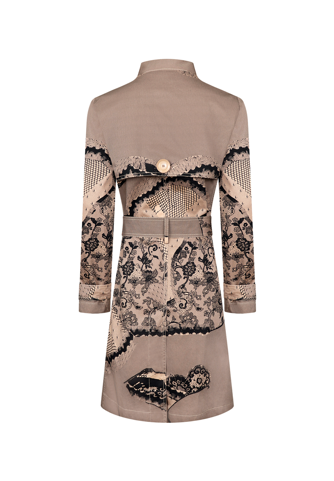 Christian Dior Trench Coat With Lace Print