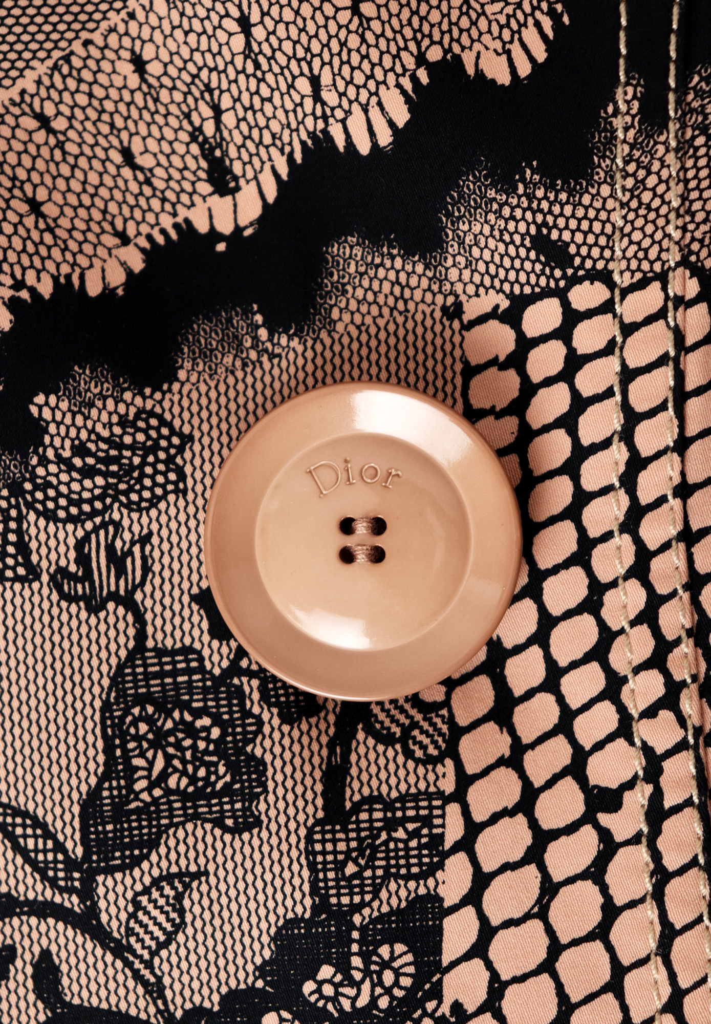 Christian Dior Trench Coat With Lace Print