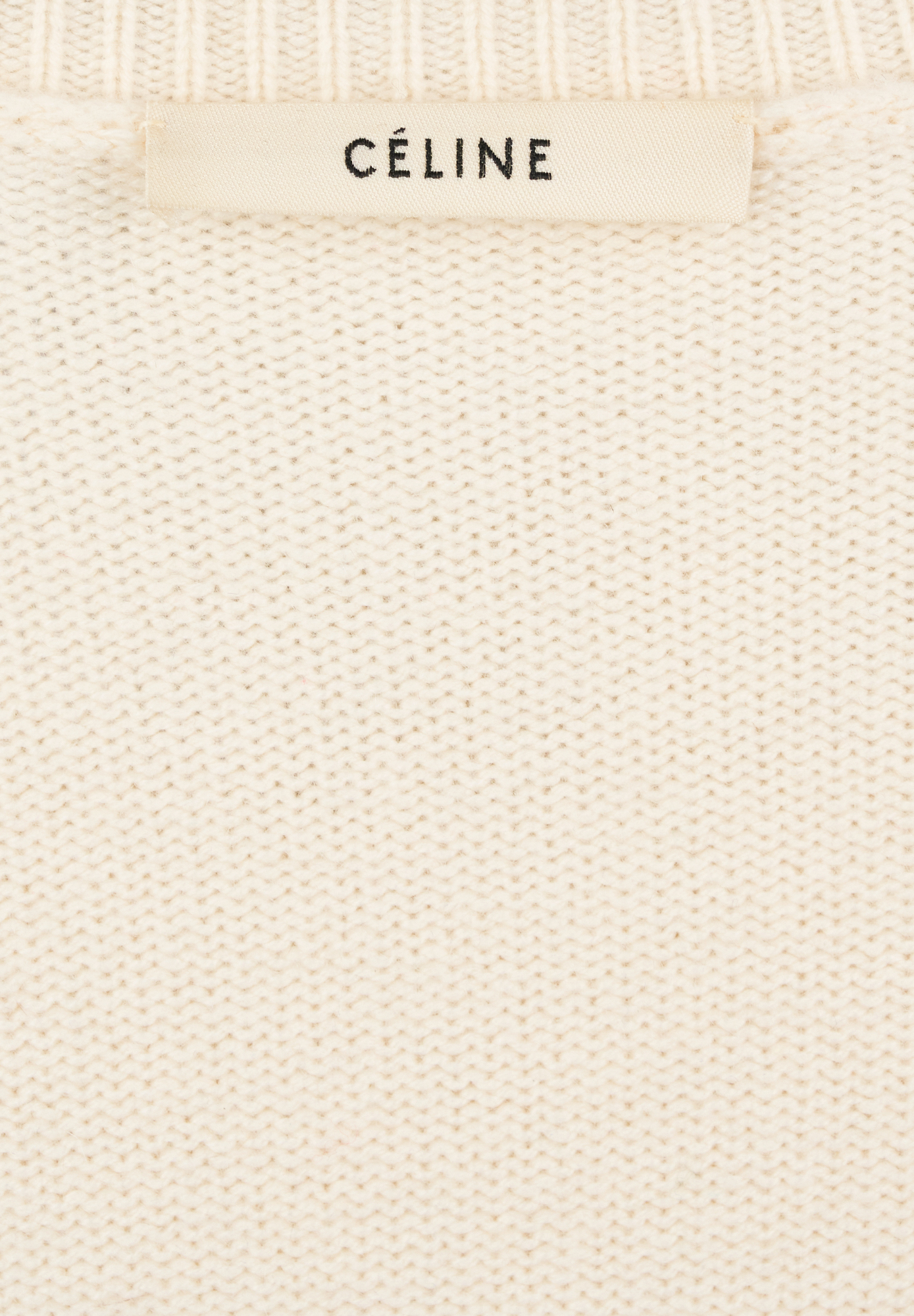 Céline Light Beige Cashmere Sweater