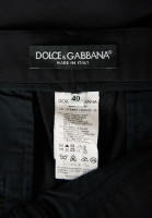 Dolce&Gabbana Black Wool Pants
