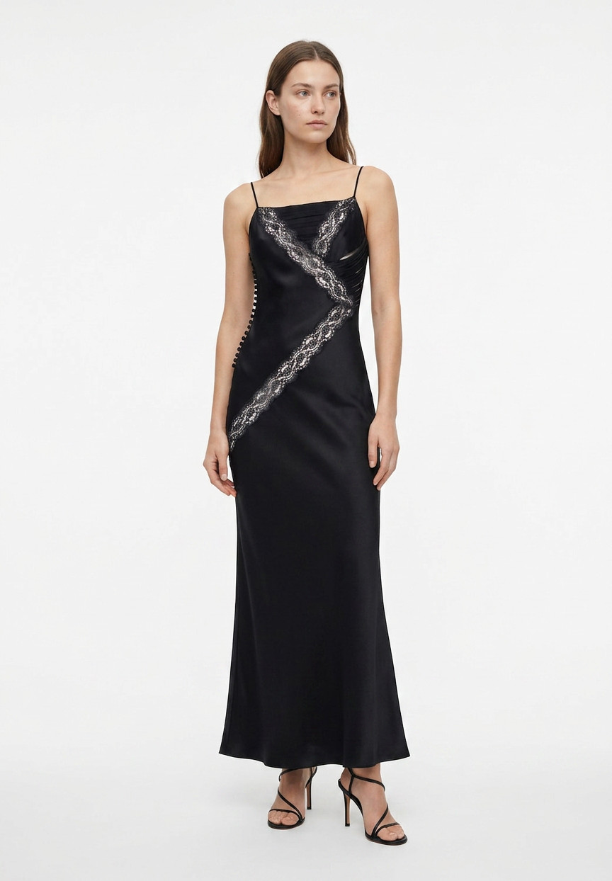 Christian Dior Evening Dress With Lace