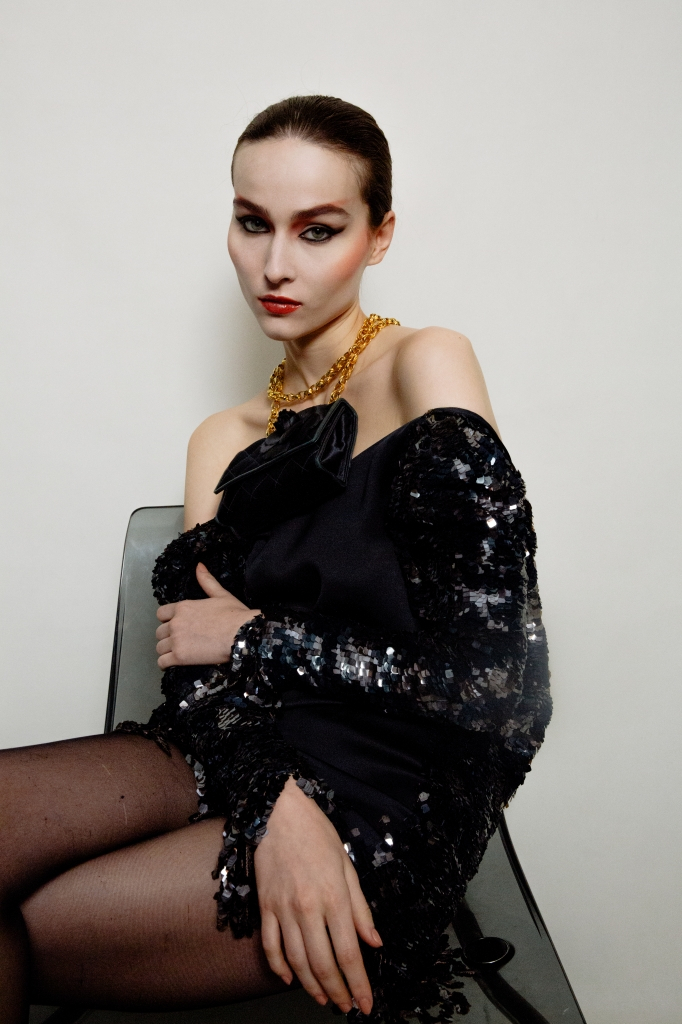 Chanel Sequin Couture Gown