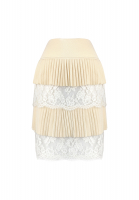 Valentino Beige Laces Skirt