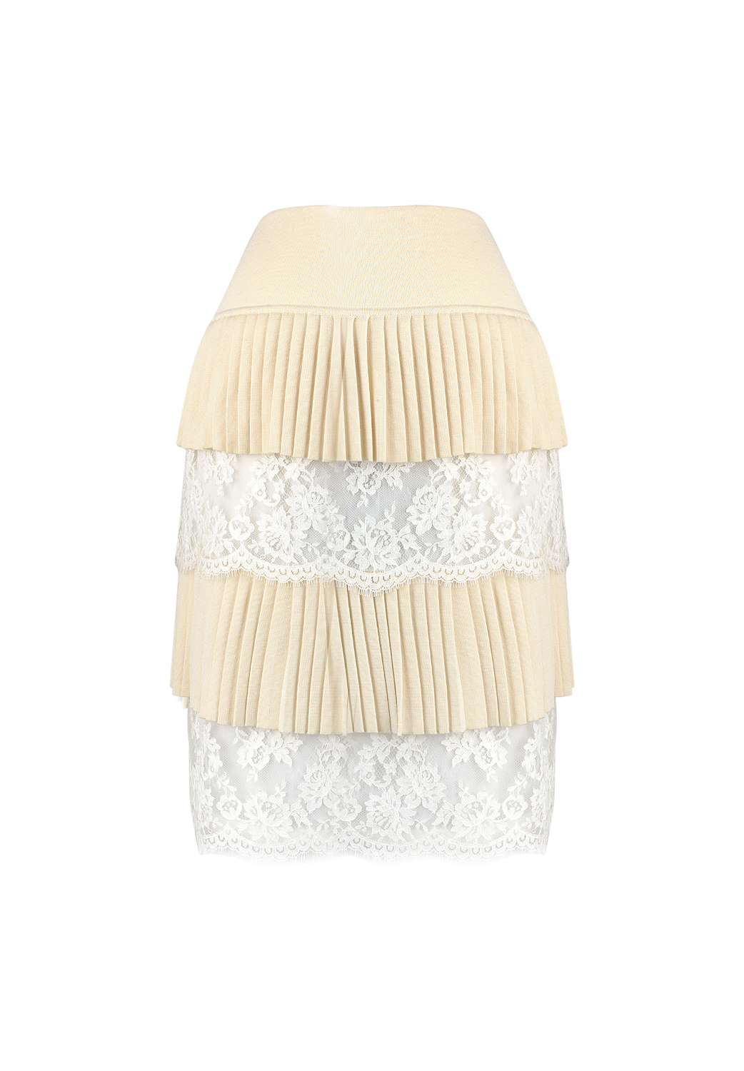 Valentino Beige Laces Skirt
