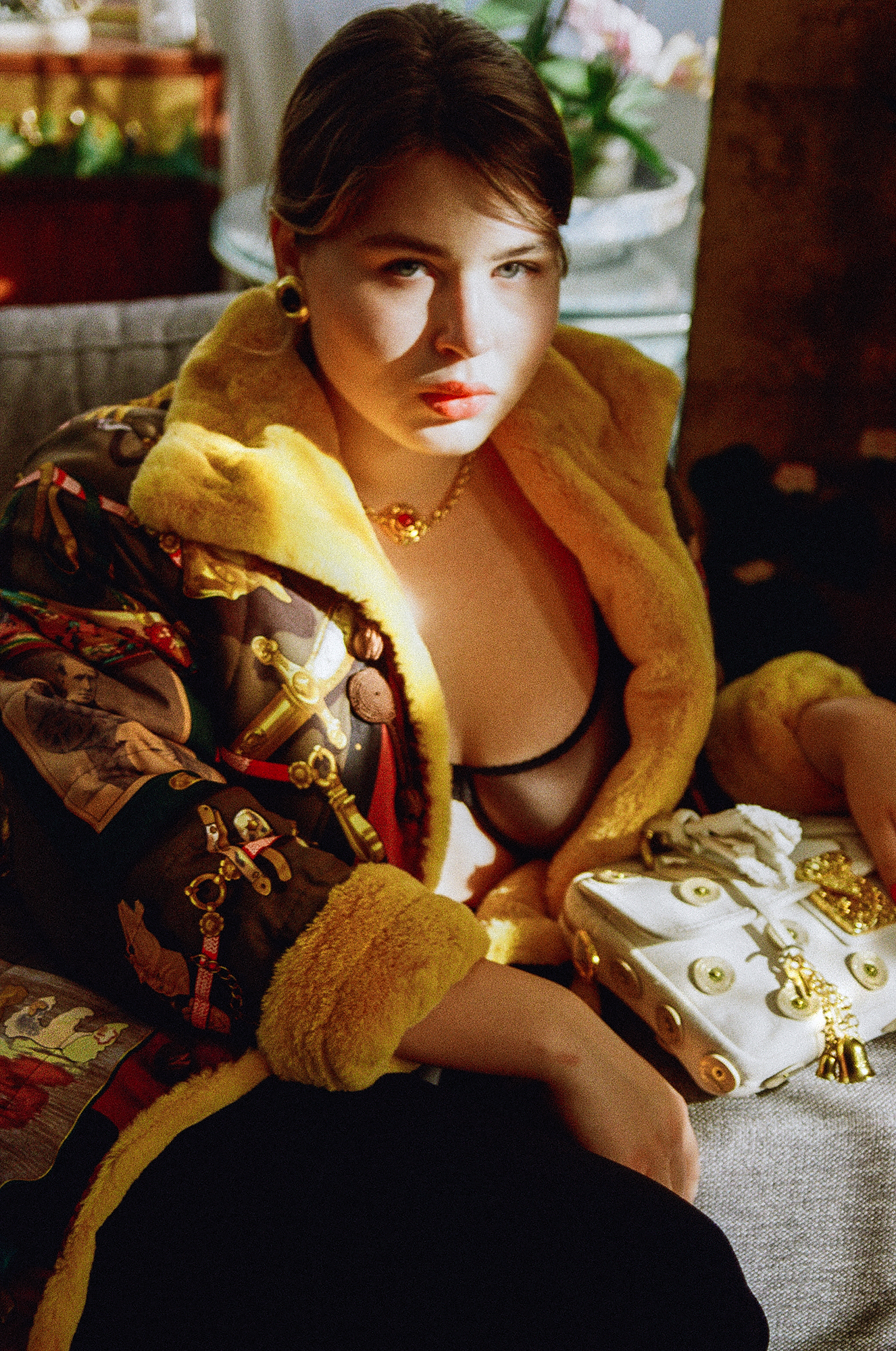 Hermès Silk Coat With Fur