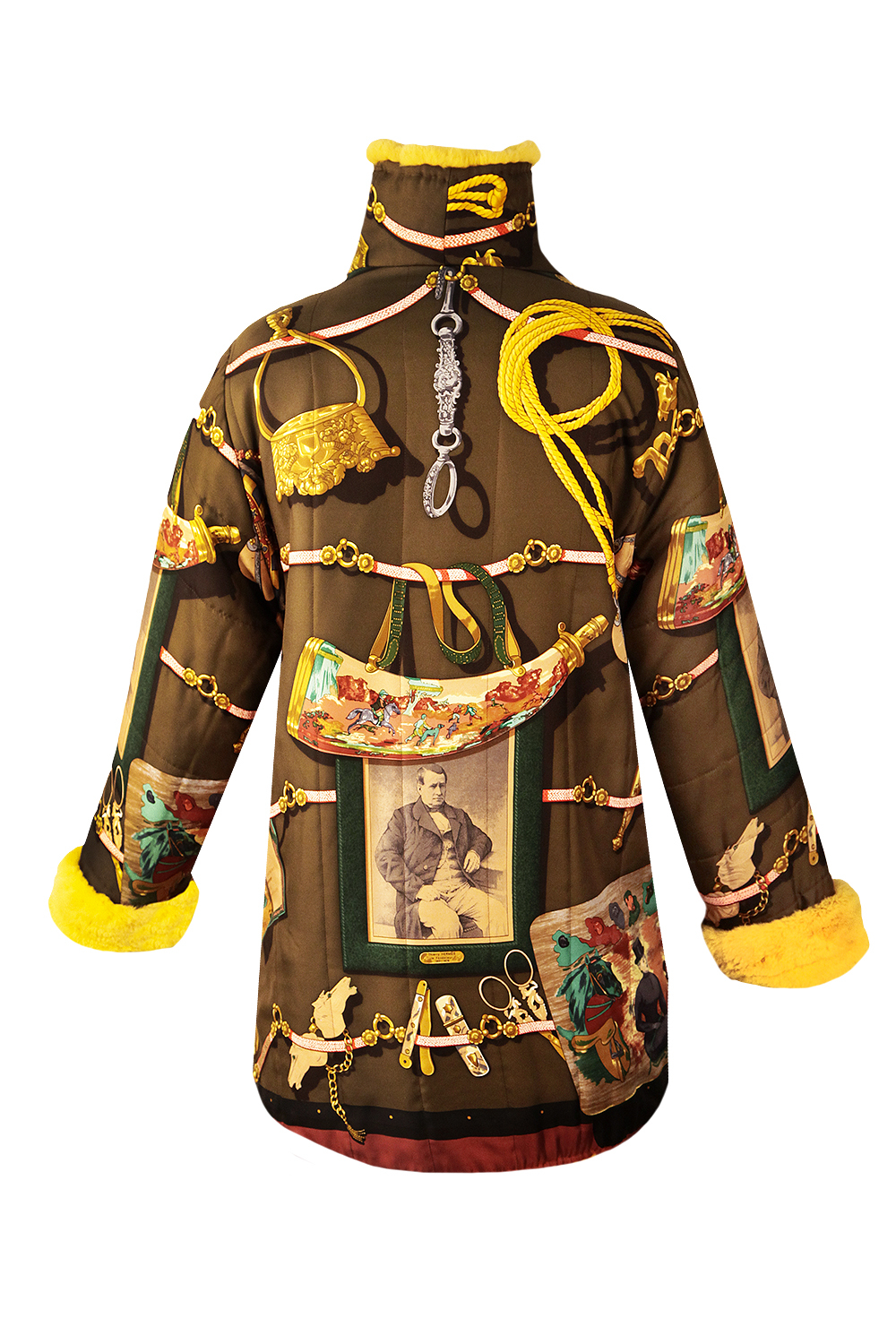 Hermès Silk Coat With Fur