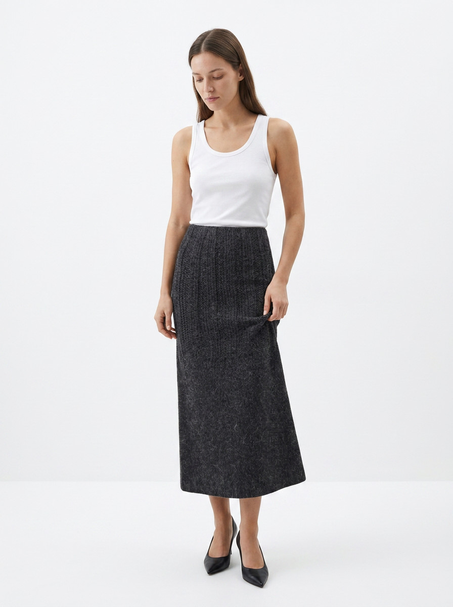 Hermès Wool Skirt