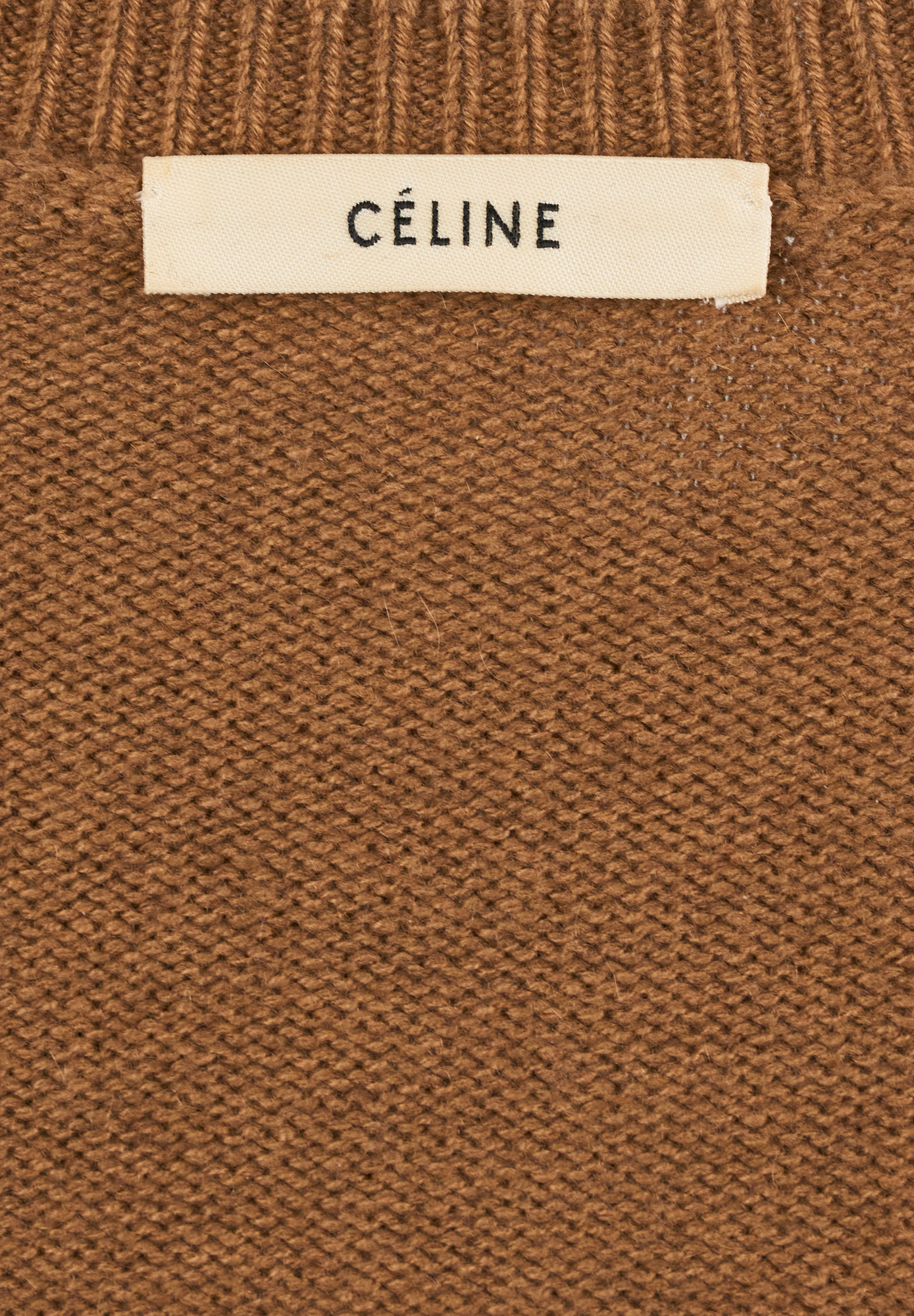 Céline Beige Cashmere Sweater