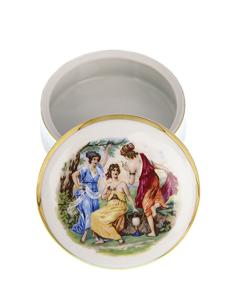 Porcelain Painted Box