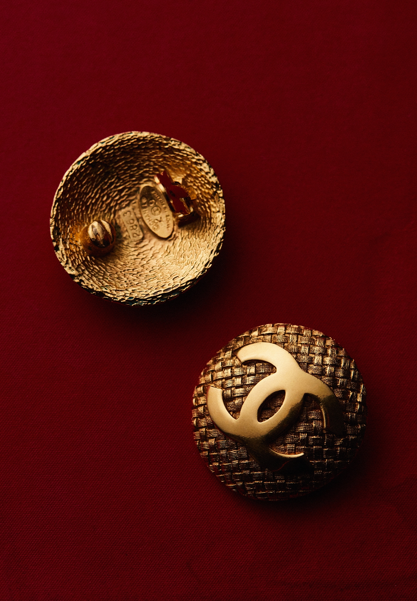 Chanel Braided Clips With Logo