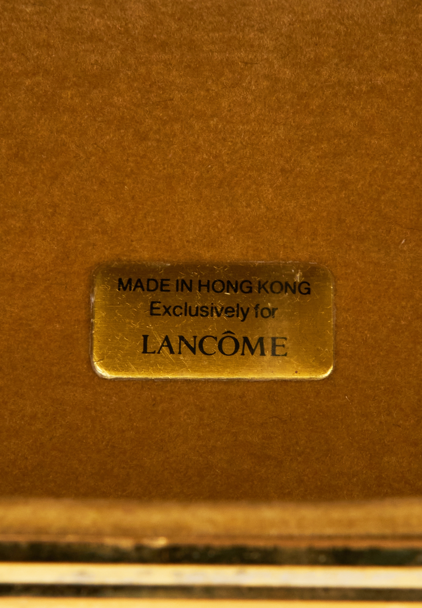 Lancôme Gold Mini Clutch On Chain