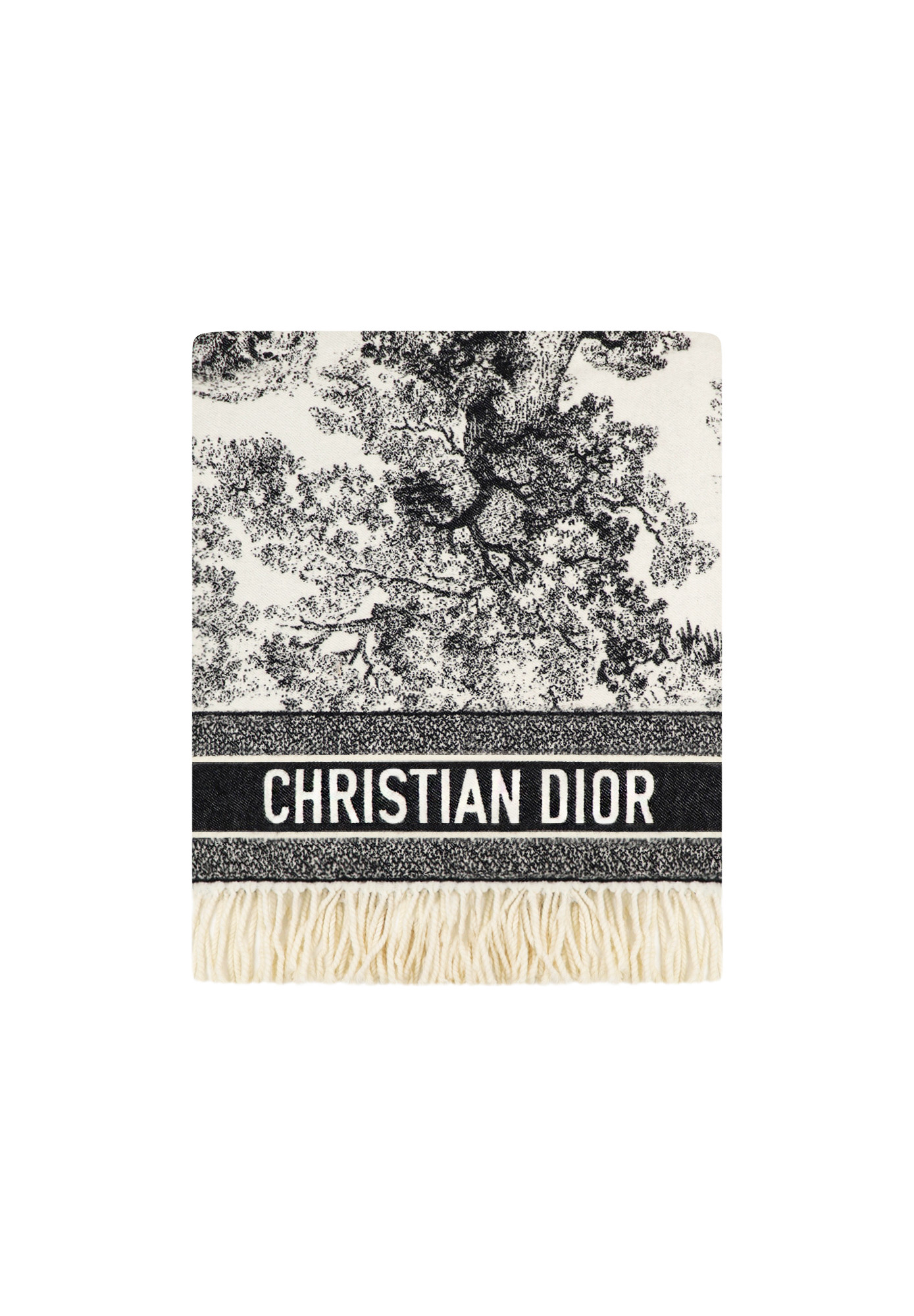 Christian Dior Toile de Jouy Cashmere Scarf
