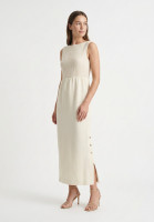 Chanel Ivory Tweed Dress