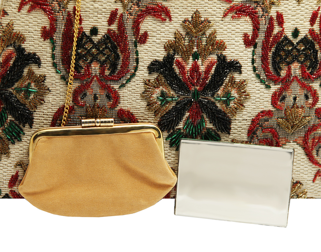Tapestry Beaded Handbag