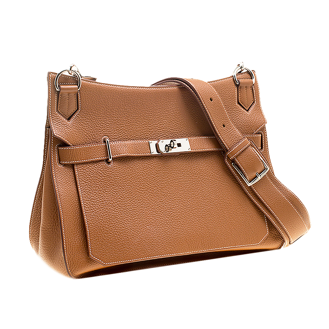 Hermès Jypsiere 34 Taurillon Clemence Gold Bag