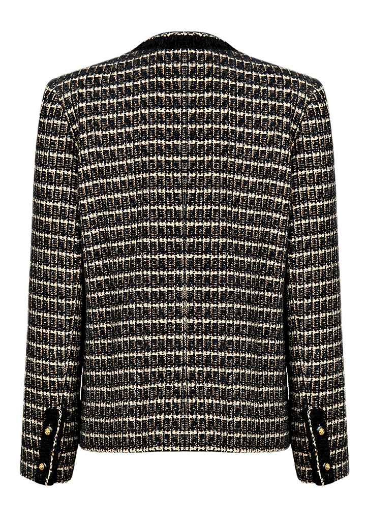 Chanel wool tweed jacket with lion buttons