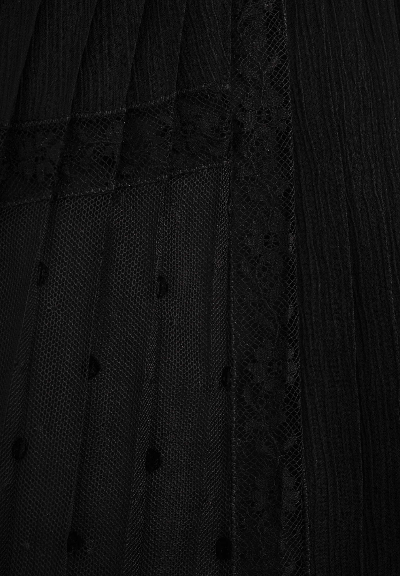 Prada Pleated Suit With Lace