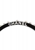 Chanel Black Bracelet With Pearls