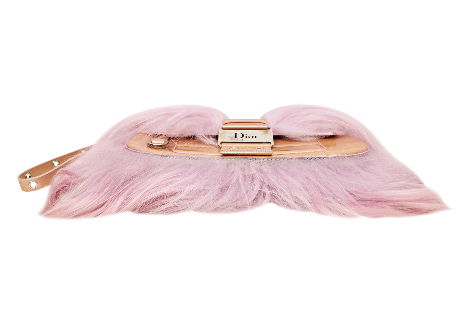 Christian Dior Columbus Fur Wristlet Bag