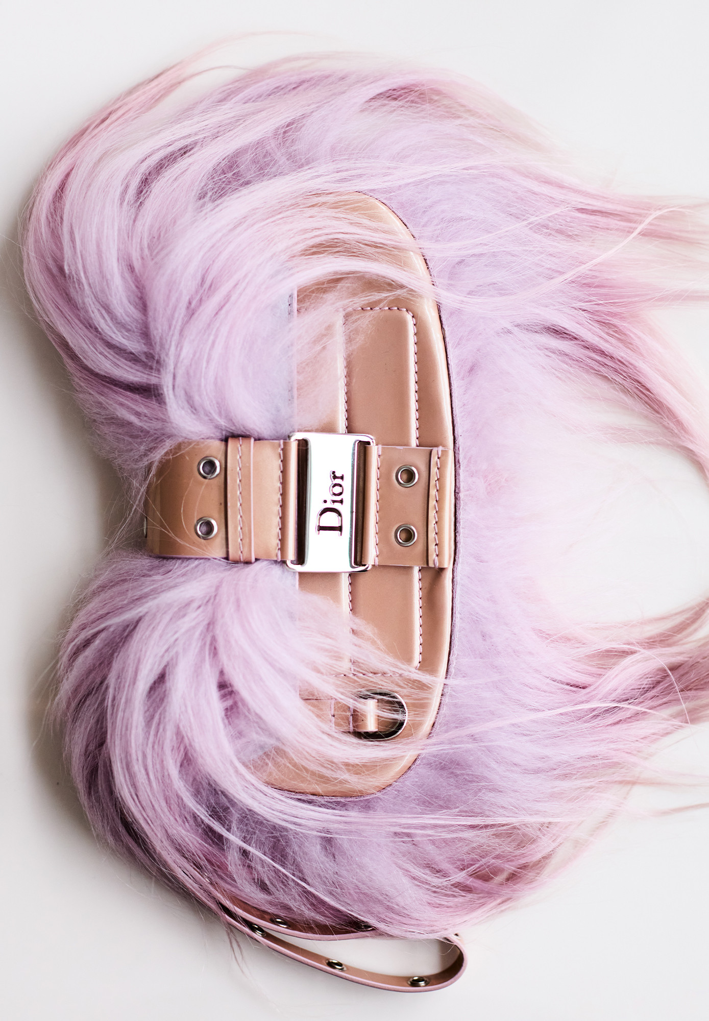 Christian Dior Columbus Fur Wristlet Bag