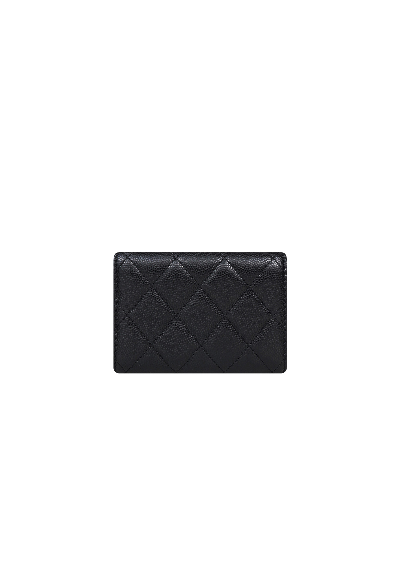 Chanel Quilted Caviar Classic Flap Black Wallet