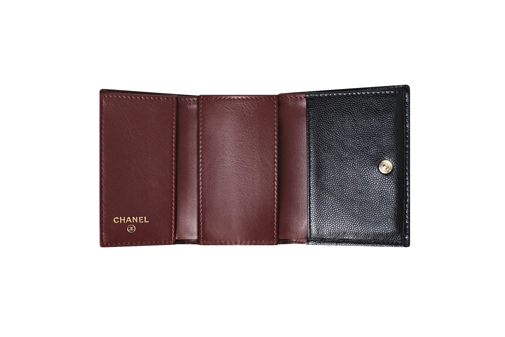 Chanel Quilted Caviar Classic Flap Black Wallet