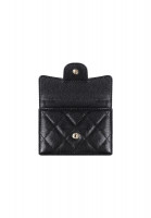 Chanel Quilted Caviar Classic Flap Black Wallet