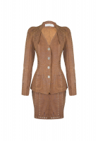 Christian Dior Brown Leather Set