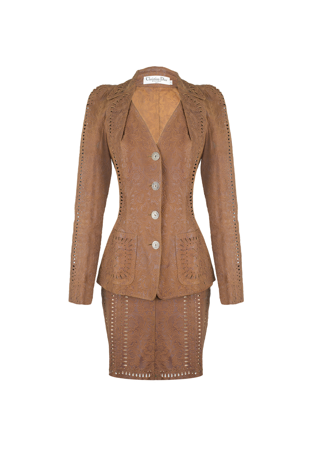 Christian Dior Brown Leather Set