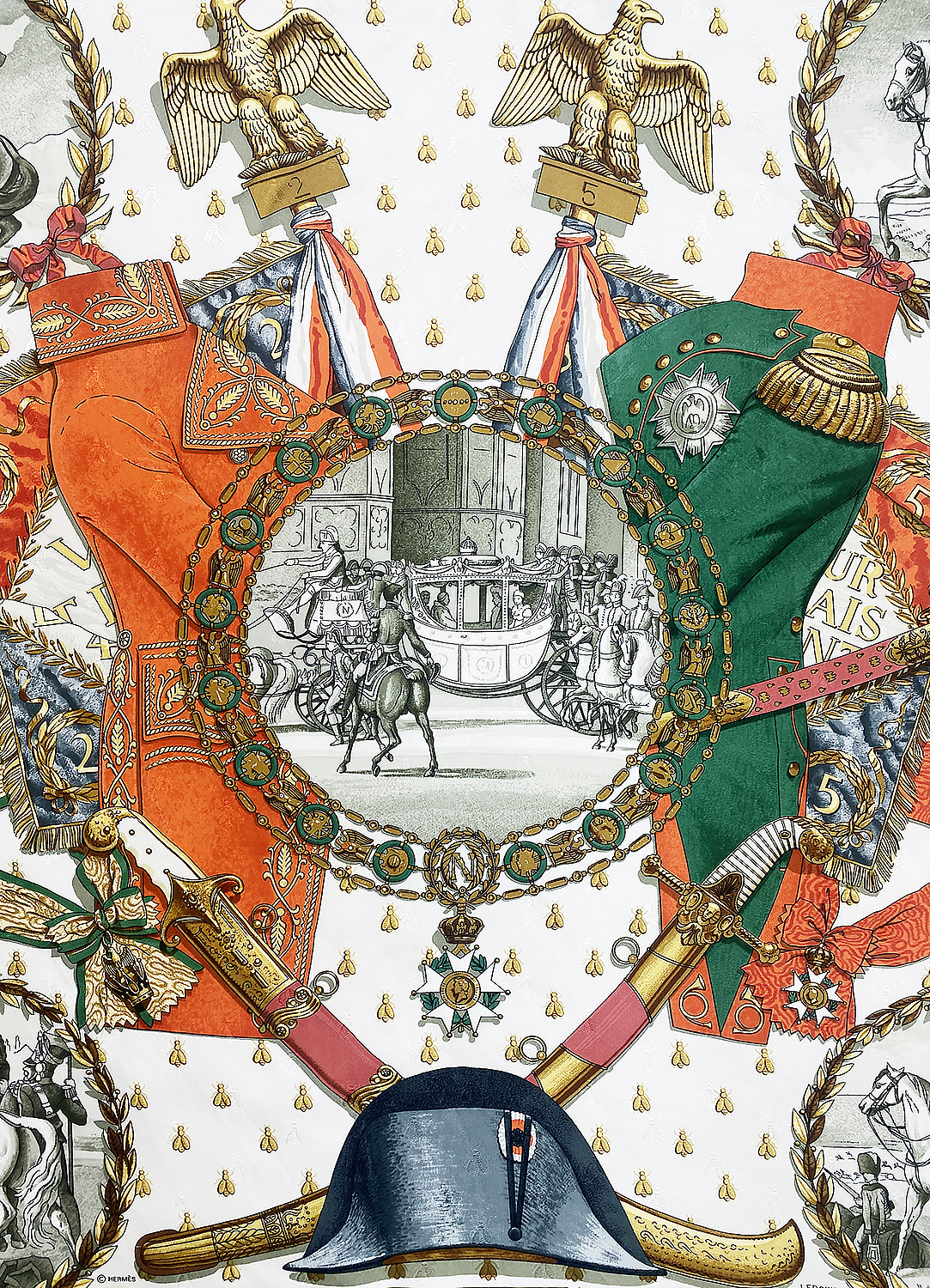 Hermès Napoleon Ledoux Scarf