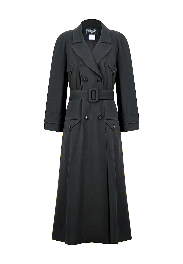 Chanel Black Trench Coat