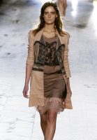Christian Dior Beige Dress With Lace