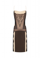 Christian Dior Beige Dress With Lace