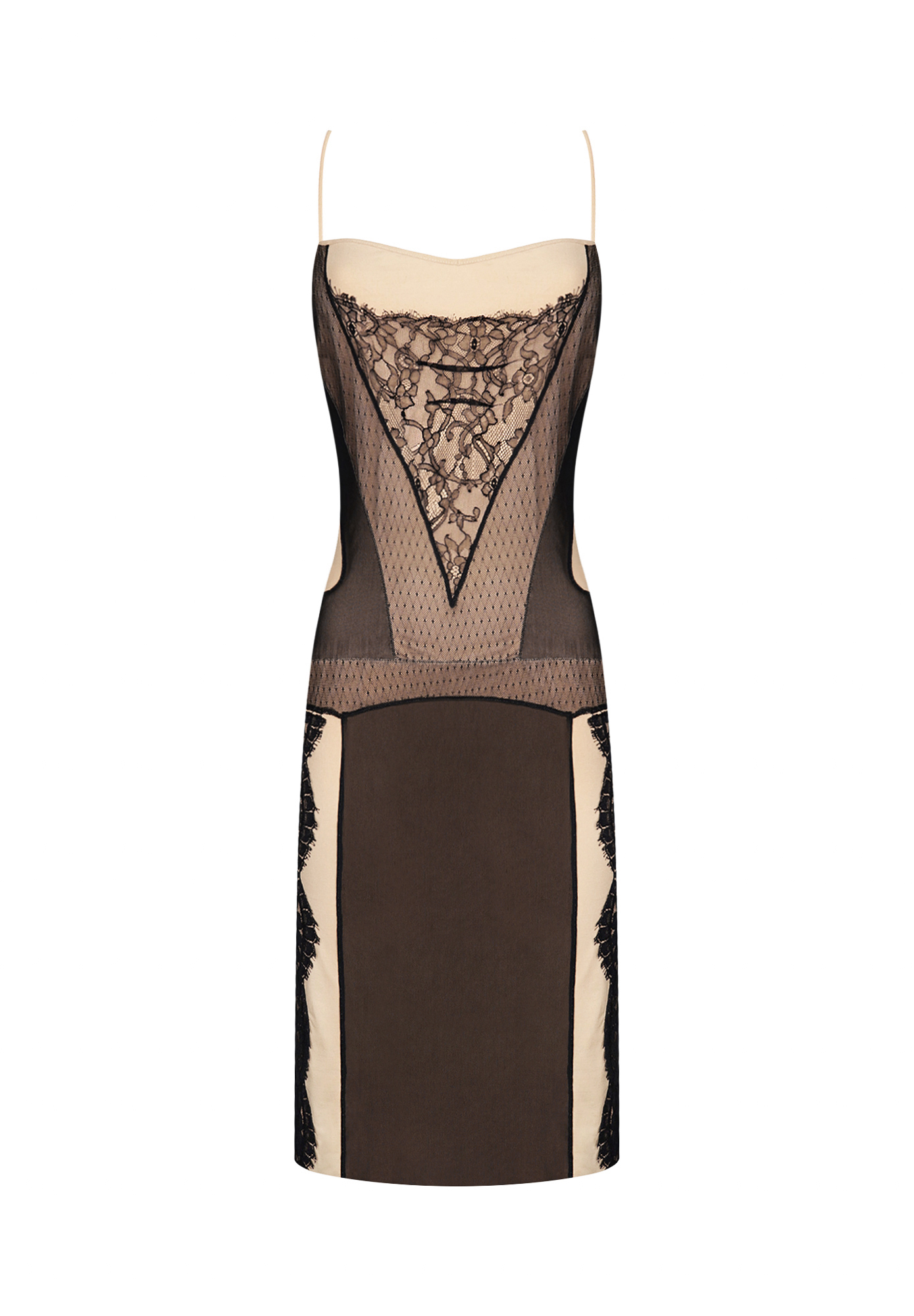 Christian Dior Beige Dress With Lace