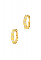 Pierre Lang Ring Earrings with Crystals