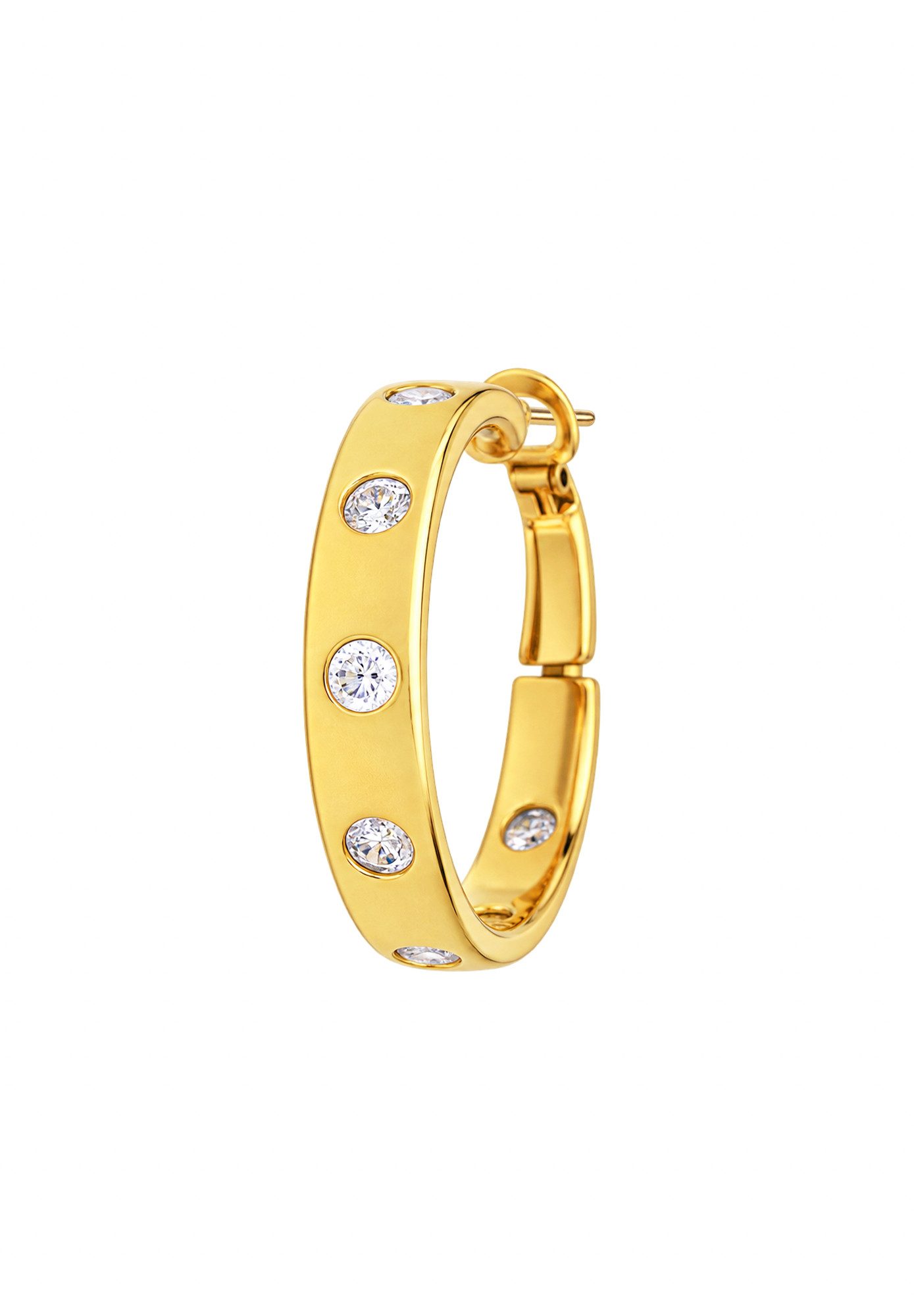 Pierre Lang Ring Earrings with Crystals