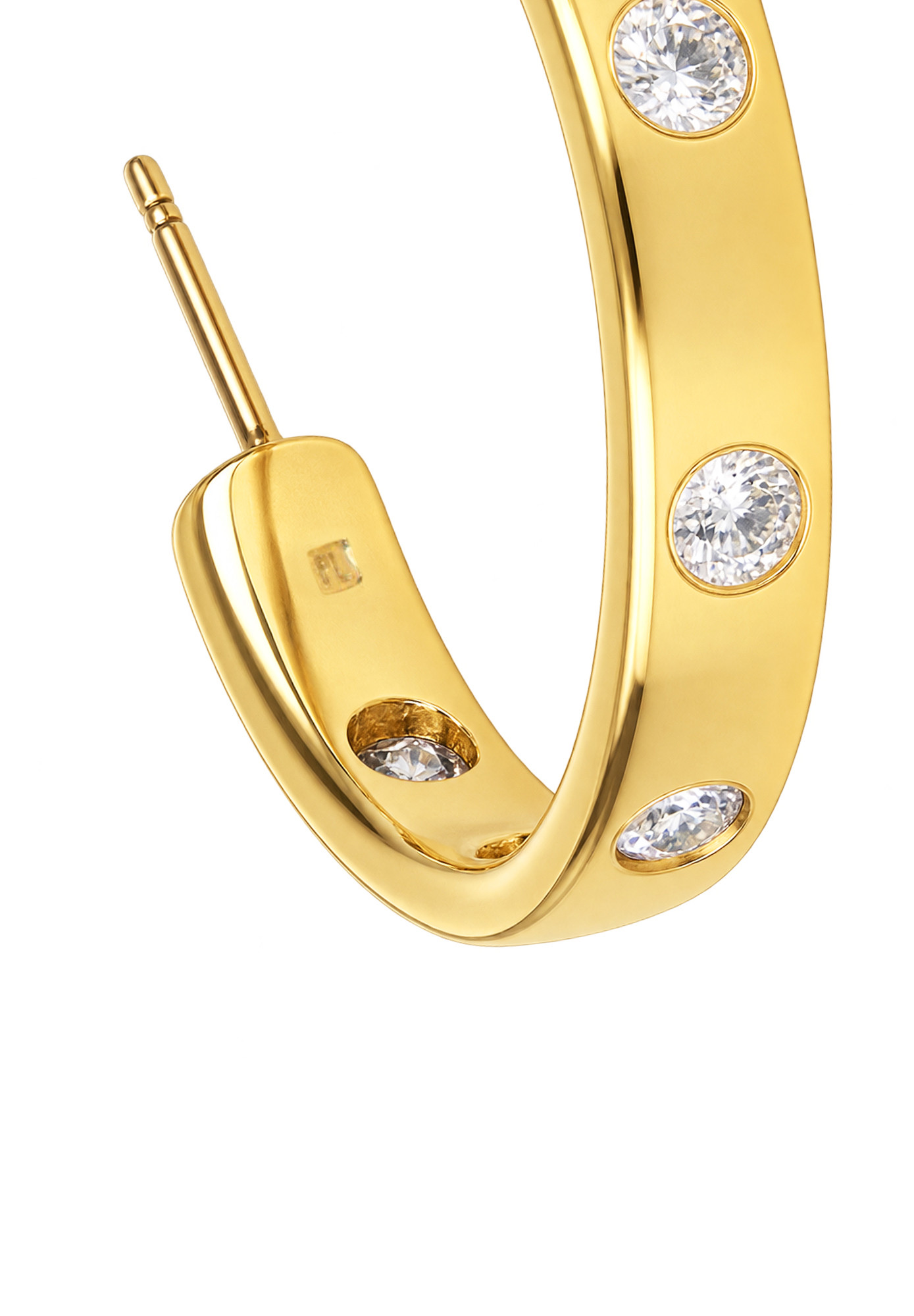 Pierre Lang Ring Earrings with Crystals