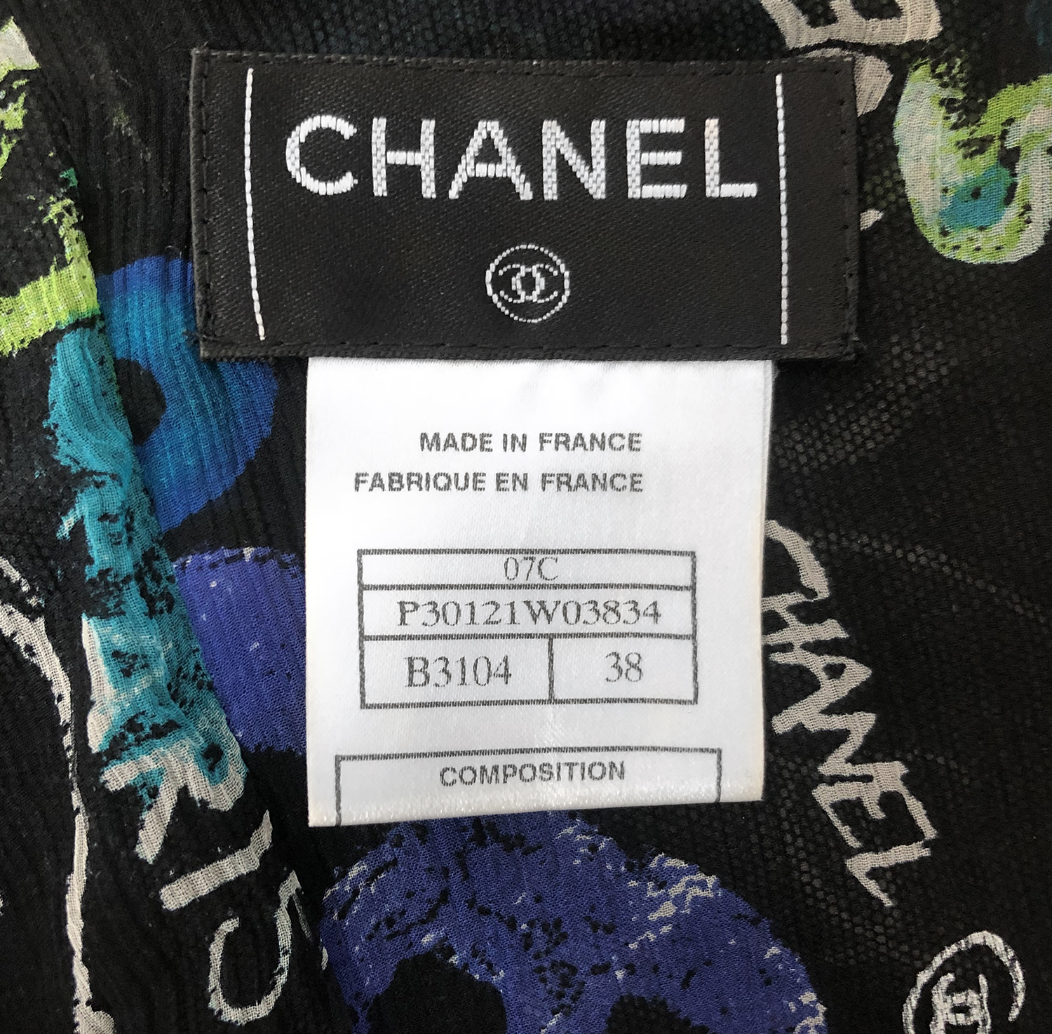 Chanel Graffiti Dress