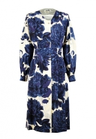 Hermès Blue Peonies Dress