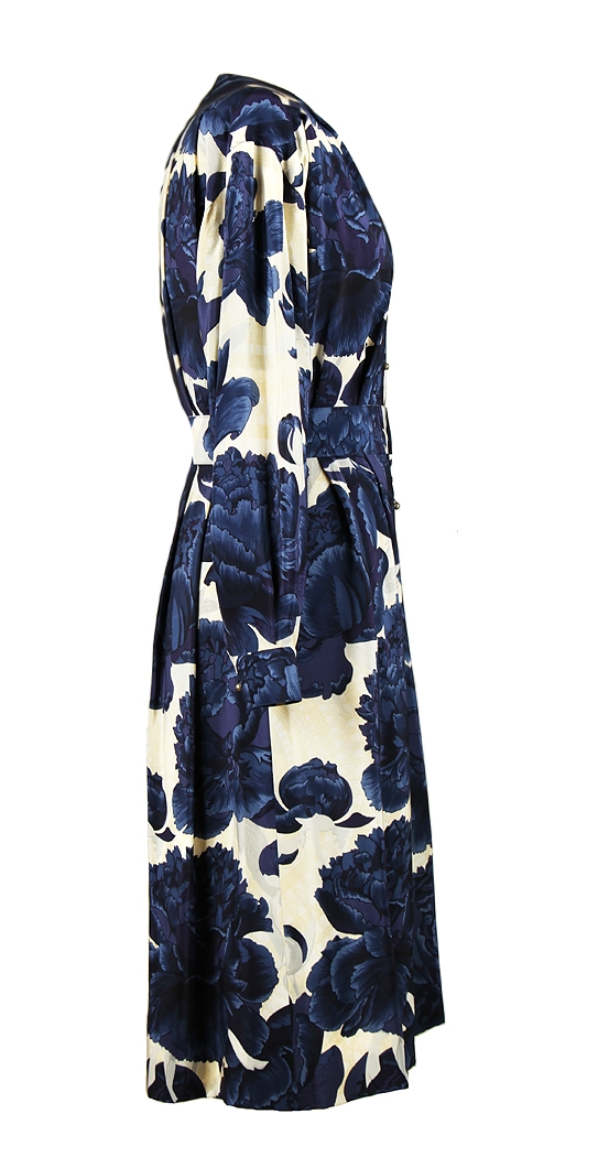 Hermès Blue Peonies Dress