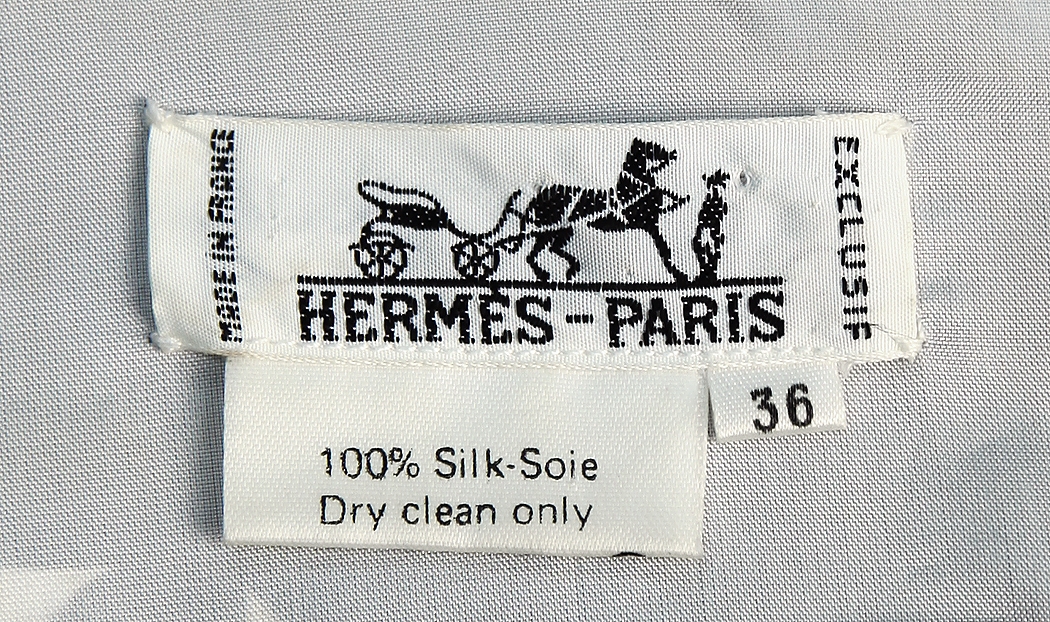 Hermès Blue Peonies Dress