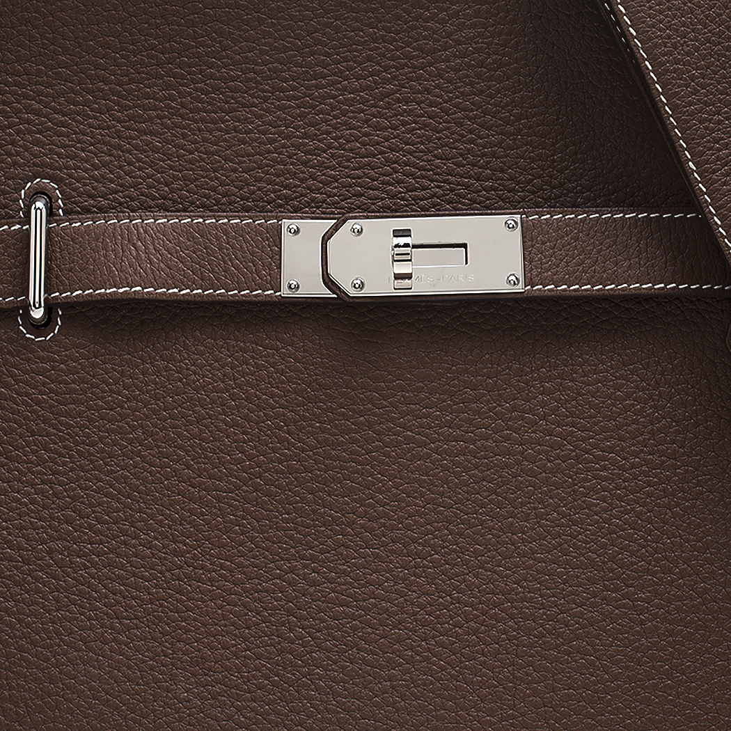 Hermès Jypsiere 37 Ebene Taurillon Clemence Bag